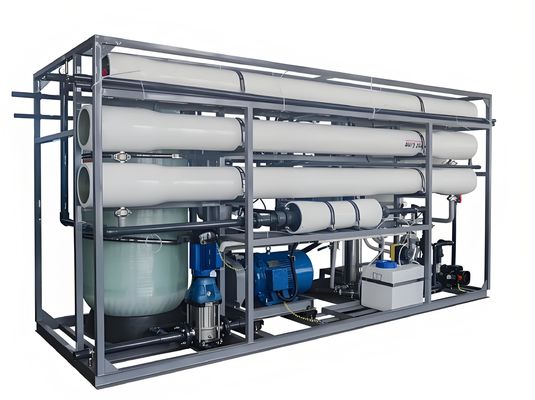 Harga yang bagus Sistem desalinasi air laut 100-1000 m3/hari dengan baja dupleks 2205 on line