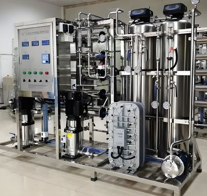 Harga yang bagus 2 Tahap RO EDI Sistem Dengan Siemens S7 PLC Control dan UPVC / SS304 Fitting on line