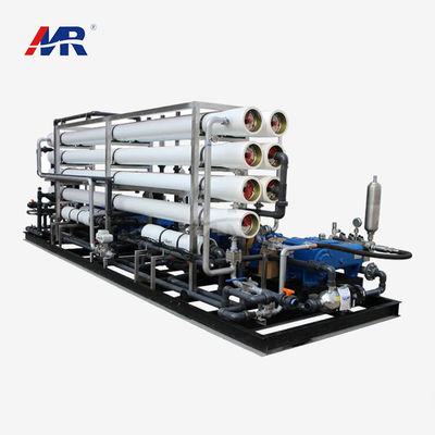 Harga yang bagus Sistem Desalinasi Air Laut Kapasitas Tinggi dengan Tingkat Desalinasi 99.5% Kapasitas 200m3-1000m3/hari dan Pompa Danfoss on line