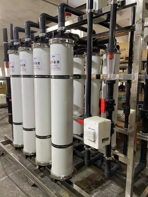 Harga yang bagus Sistem Ultrafiltrasi SS304 / PVC 10-100 M3/Jam Dengan Penghapusan SS 99,99% on line