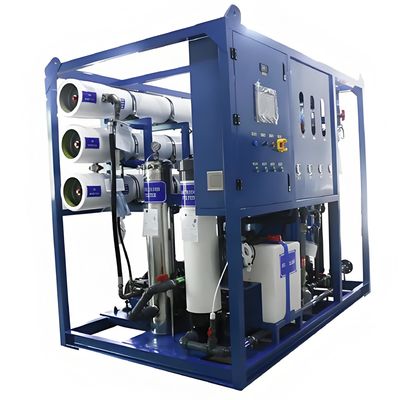 Harga yang bagus Sistem Desalinasi Air Laut Siemens S7 PLC Menghasilkan 99,5% Air Desalinasi on line