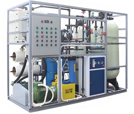 Harga yang bagus Tingkat Pemulihan 38% Sistem RO Air Laut Dengan Kontrol Siemens Dan Pompa Danfoss on line