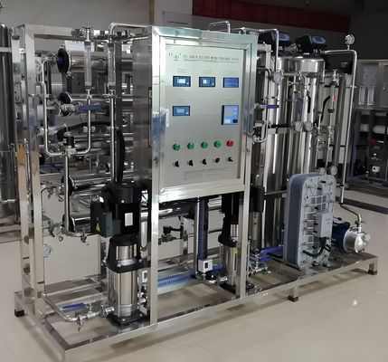 Harga yang bagus 18kw RO EDI Sistem Dengan Grundfos Pompa Dan Siemens PLC Control on line